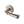 Colonial Door Handle on Round Rose by M Marcus - Heritage Brass