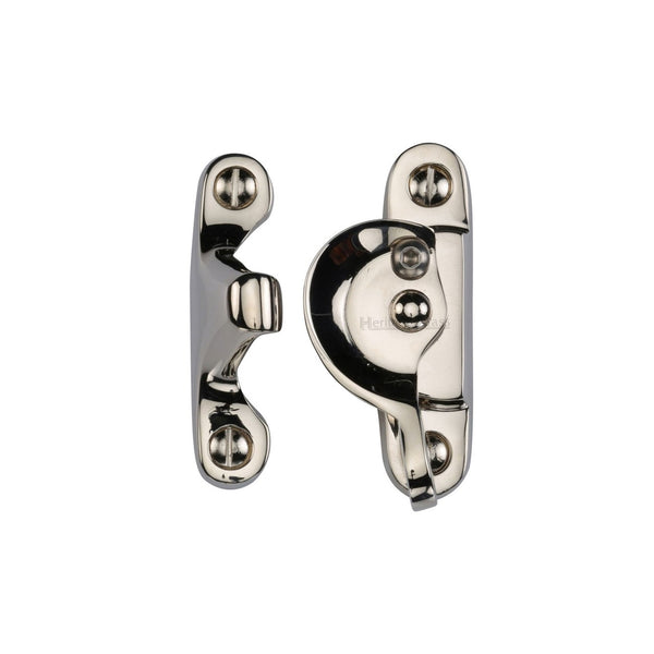Fitch Pattern Sash Fastener Lockable by M Marcus - Heritage Brass