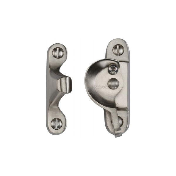 Fitch Pattern Sash Fastener Lockable by M Marcus - Heritage Brass