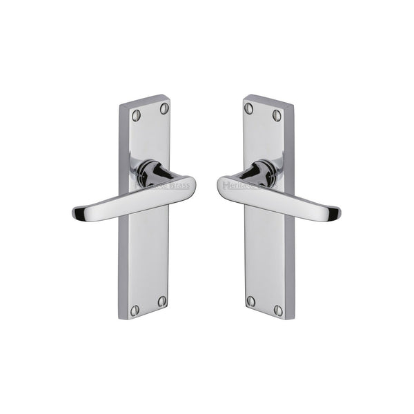 Victoria Door Handle on Plate by M Marcus - Heritage Brass