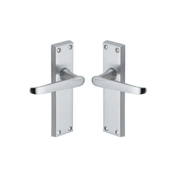 Victoria Door Handle on Plate by M Marcus - Heritage Brass