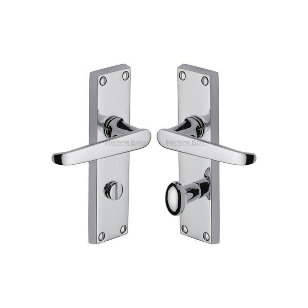 Victoria Door Handle on Plate by M Marcus - Heritage Brass