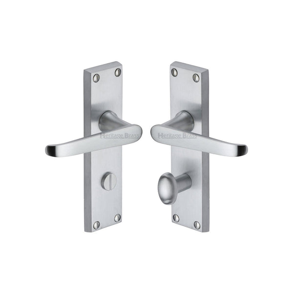 Victoria Door Handle on Plate by M Marcus - Heritage Brass