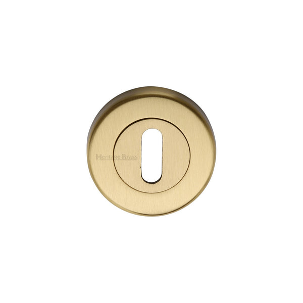 Standard Key Escutcheon Round - V4000 by M Marcus - Heritage Brass