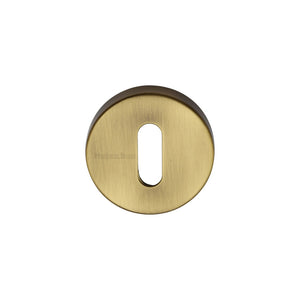 Standard Key Escutcheon Round - V4007 by M Marcus - Heritage Brass