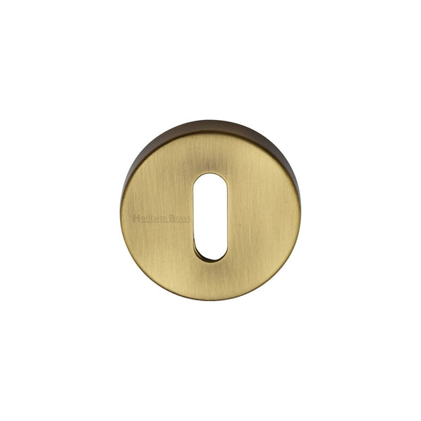 Standard Key Escutcheon Round - V4007 by M Marcus - Heritage Brass