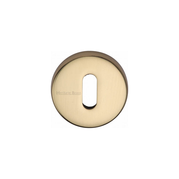 Standard Key Escutcheon Round - V4007 by M Marcus - Heritage Brass