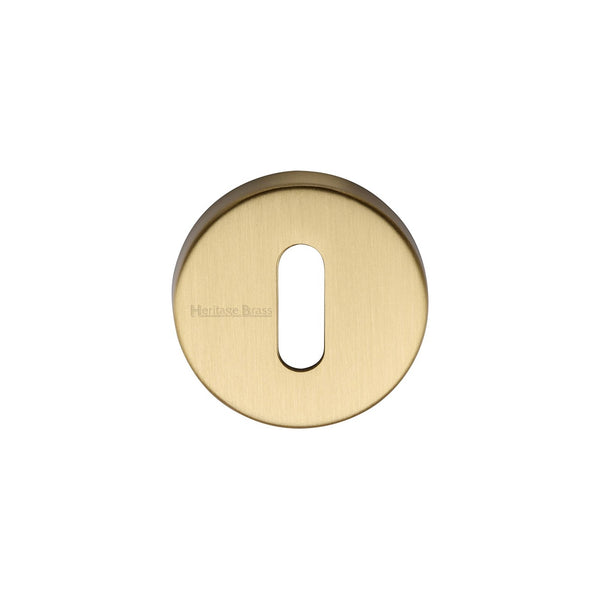 Standard Key Escutcheon Round - V4007 by M Marcus - Heritage Brass