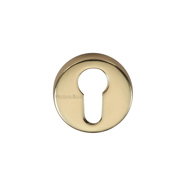 Euro Profile Cylinder Escutcheon Round - V4008 by M Marcus - Heritage Brass
