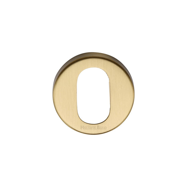 Oval Profile Cylinder Escutcheon Round - V4009 by M Marcus - Heritage Brass