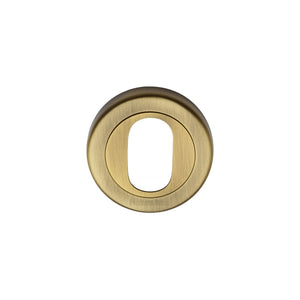 Oval Profile Cylinder Escutcheon Round - V4010 by M Marcus - Heritage Brass