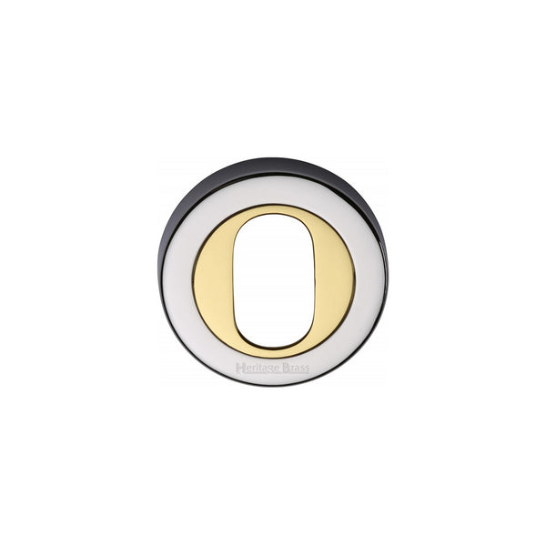 Oval Profile Cylinder Escutcheon Round - V4010 by M Marcus - Heritage Brass