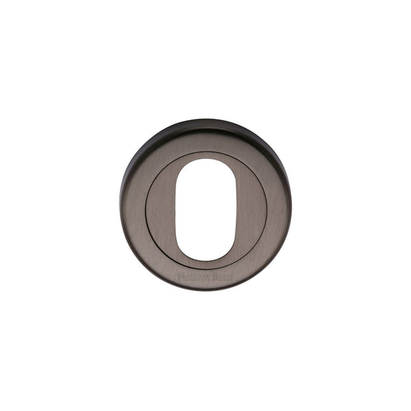 Oval Profile Cylinder Escutcheon Round - V4010 by M Marcus - Heritage Brass