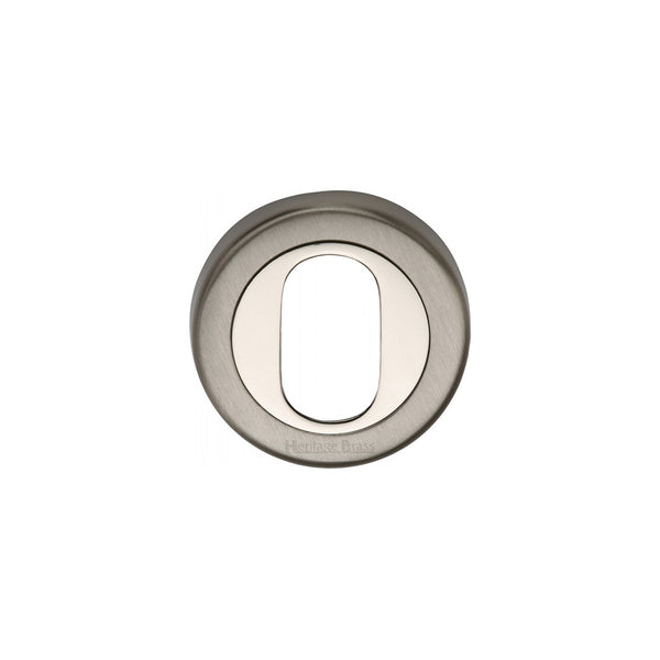 Oval Profile Cylinder Escutcheon Round - V4010 by M Marcus - Heritage Brass