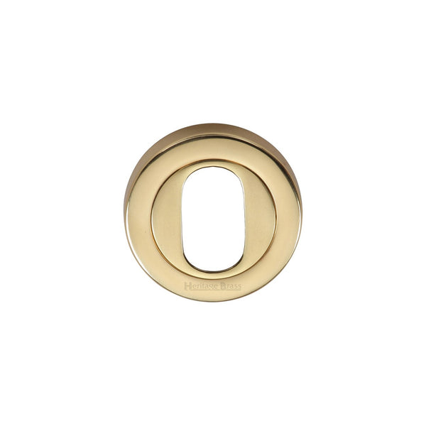 Oval Profile Cylinder Escutcheon Round - V4010 by M Marcus - Heritage Brass