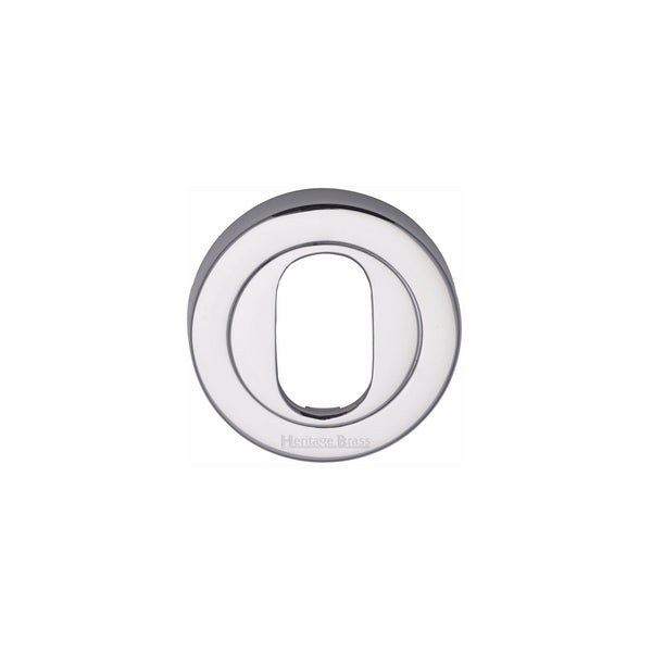 Oval Profile Cylinder Escutcheon Round - V4010 by M Marcus - Heritage Brass