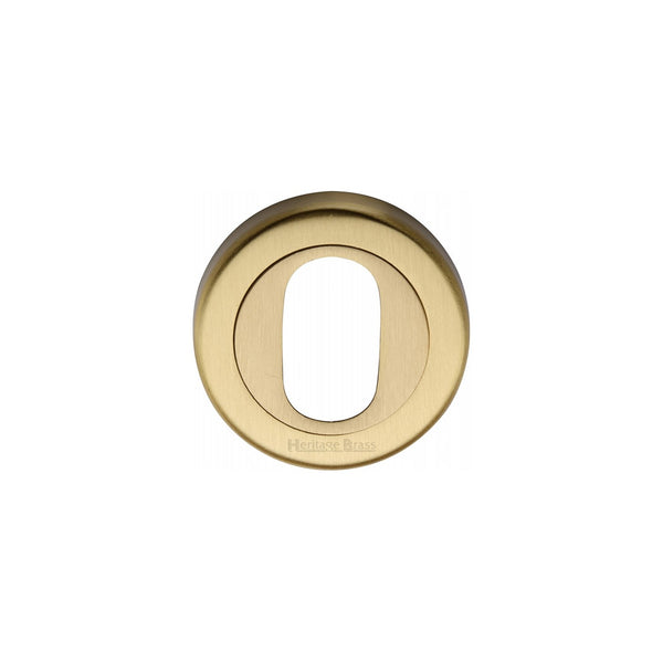 Oval Profile Cylinder Escutcheon Round - V4010 by M Marcus - Heritage Brass