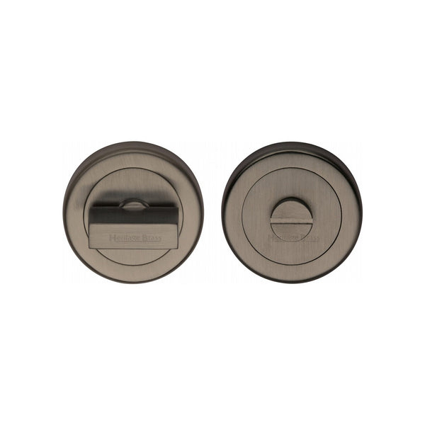 Round Bathroom Turn & Release - V4035 by M Marcus - Heritage Brass