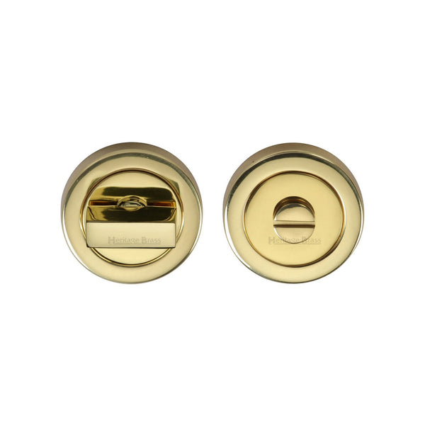 Round Bathroom Turn & Release - V4035 by M Marcus - Heritage Brass