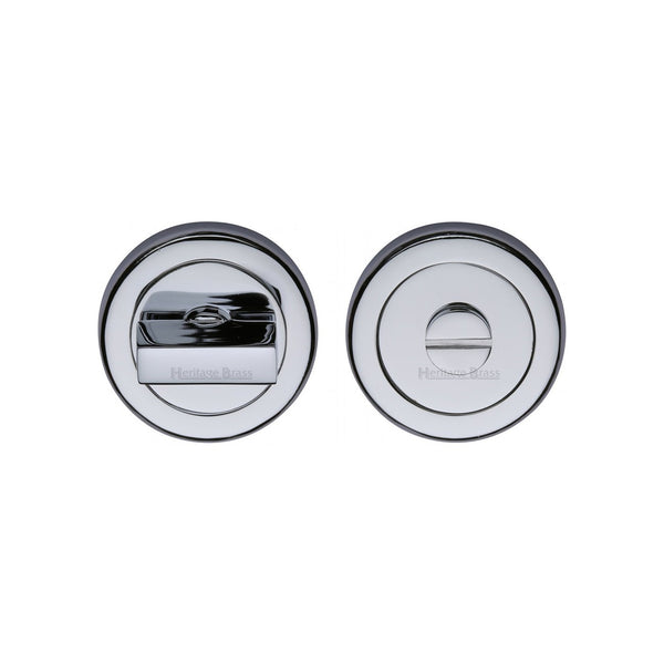Round Bathroom Turn & Release - V4035 by M Marcus - Heritage Brass