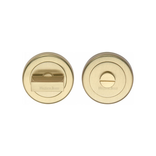 Round Bathroom Turn & Release - V4035 by M Marcus - Heritage Brass