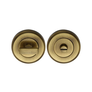 Round Bathroom Turn & Release - V4040 by M Marcus - Heritage Brass