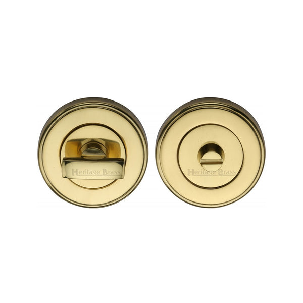 Round Bathroom Turn & Release - V4040 by M Marcus - Heritage Brass