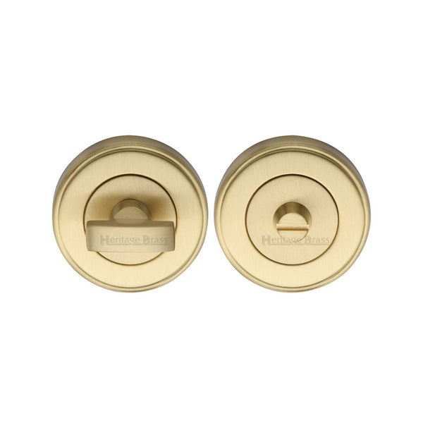 Round Bathroom Turn & Release - V4040 by M Marcus - Heritage Brass