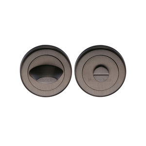 Round Bathroom Turn & Release - V4043 by M Marcus - Heritage Brass