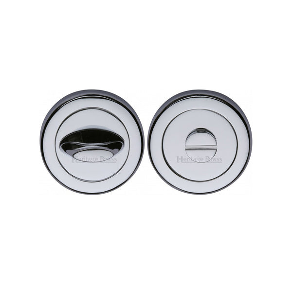 Round Bathroom Turn & Release - V4043 by M Marcus - Heritage Brass