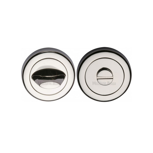 Round Bathroom Turn & Release - V4043 by M Marcus - Heritage Brass