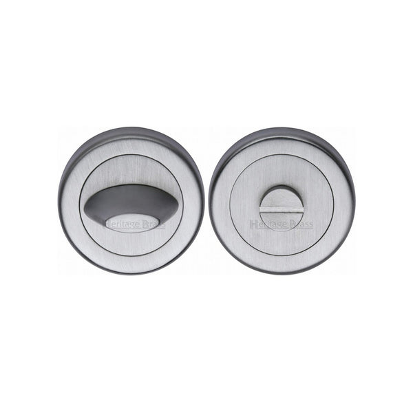 Round Bathroom Turn & Release - V4043 by M Marcus - Heritage Brass