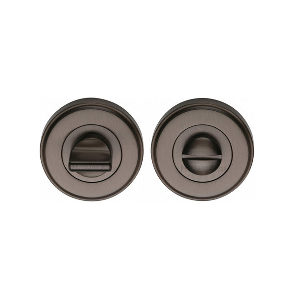 Round Bathroom Turn & Release - V4045 by M Marcus - Heritage Brass