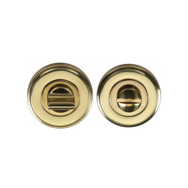 Round Bathroom Turn & Release - V4045 by M Marcus - Heritage Brass