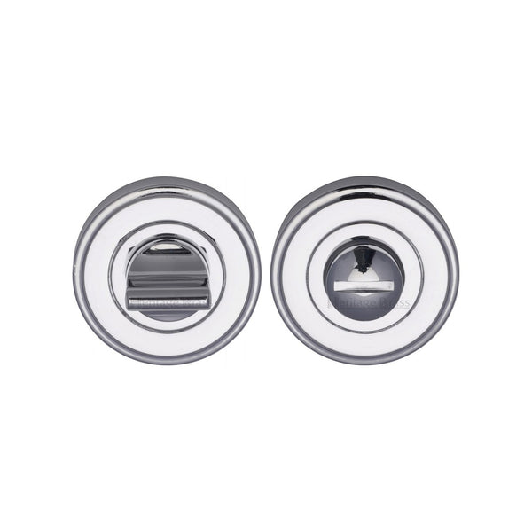 Round Bathroom Turn & Release - V4045 by M Marcus - Heritage Brass