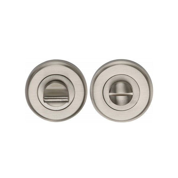 Round Bathroom Turn & Release - V4045 by M Marcus - Heritage Brass