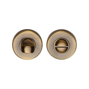 Round Bathroom Turn & Release - V4049 by M Marcus - Heritage Brass