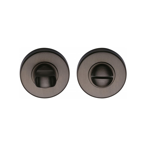 Round Bathroom Turn & Release - V4049 by M Marcus - Heritage Brass