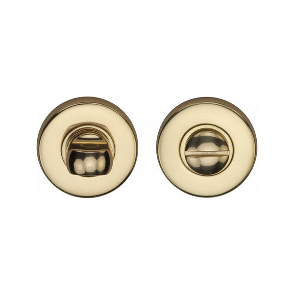 Round Bathroom Turn & Release - V4049 by M Marcus - Heritage Brass