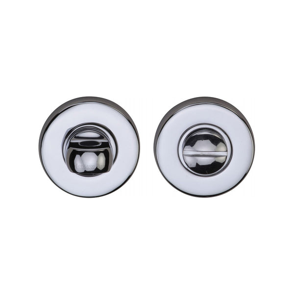 Round Bathroom Turn & Release - V4049 by M Marcus - Heritage Brass