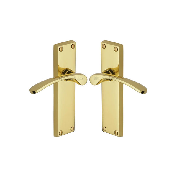 Sophia Door Handle on Plate by M Marcus - Heritage Brass