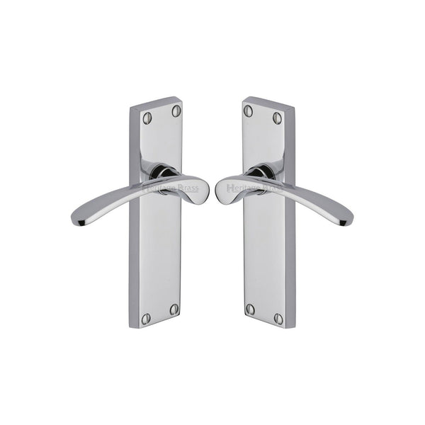 Sophia Door Handle on Plate by M Marcus - Heritage Brass