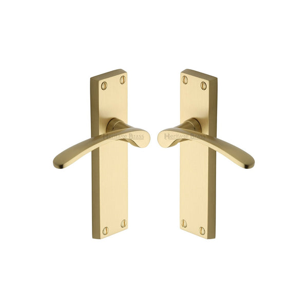 Sophia Door Handle on Plate by M Marcus - Heritage Brass