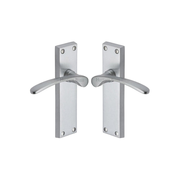 Sophia Door Handle on Plate by M Marcus - Heritage Brass