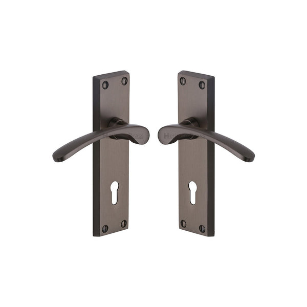 Sophia Door Handle on Plate by M Marcus - Heritage Brass