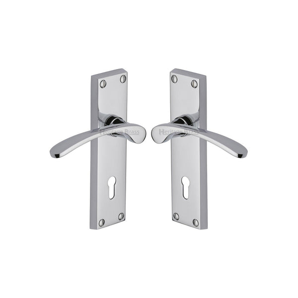 Sophia Door Handle on Plate by M Marcus - Heritage Brass
