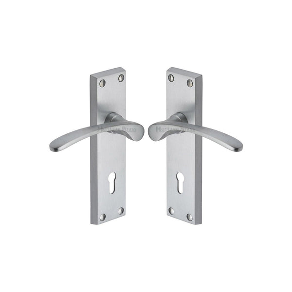 Sophia Door Handle on Plate by M Marcus - Heritage Brass