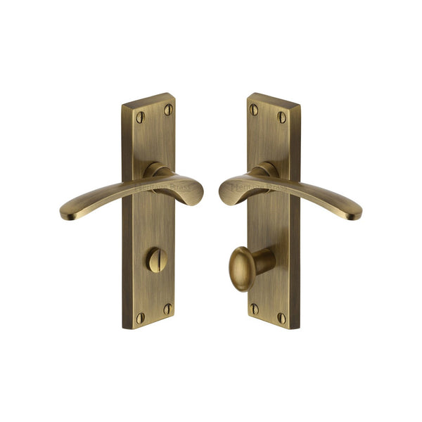 Sophia Door Handle on Plate by M Marcus - Heritage Brass