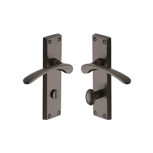 Sophia Door Handle on Plate by M Marcus - Heritage Brass