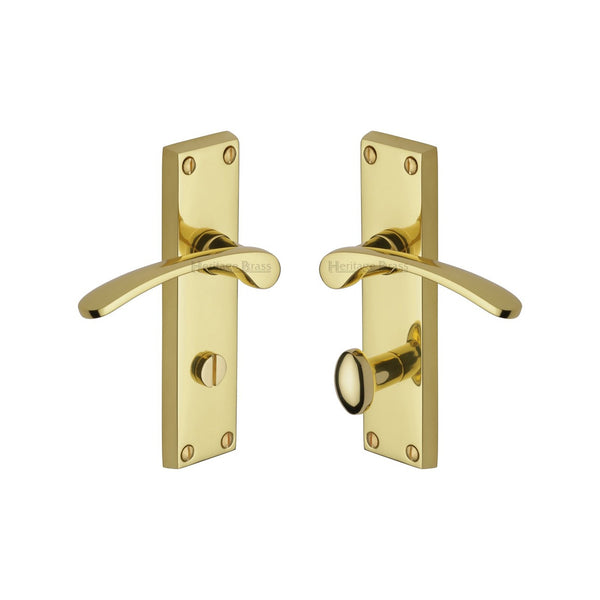 Sophia Door Handle on Plate by M Marcus - Heritage Brass